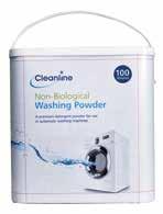 Size: 90 Wash, Each Code: 032036 5 Cleanline Biological Powder Cleanline Biological Powder is a zeolite based, phosphate free laundry powder which is