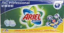 Cleaning Chemicals Laundry Tablets 1 Ariel Professional Tablets Bursting with cleaning energy Ariel tablets deliver outstanding performance and freshness.