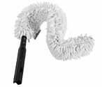 General Wiping Dusting 1 Rubbermaid Quick-Connect Flexible Dusting Wand with High Performance Microfibre Sleeve Can be used dry or damp. For more heavily soiled areas and hair removal.