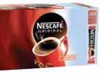 Size: 1 Cup, Case of 200 Code: 077009 3 Nescafe Coffee Granules Golden roasted to bring out gentle caramel