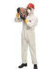 coverall supplied in sealed clear polybag. Type 5/6. Coveralls carry relevant EN Standards EN1073-2 & EN1149.