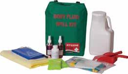 Site Safety Body Spill & Sharps Handling 1 Body Fluid Spills Kit Designed to deal with spills that pose a sanitary or infectious hazard.