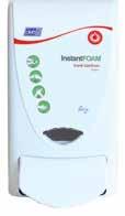 Case of 12 Code: 061541 Dispenser 061527 Skin Care Dispenser 061526 2 Deb InstantFOAM Hand Sanitiser Dispenser Hygienic, wipe clean, lockable dispenser with large push
