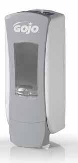 Dispenser: 116002 Size: 1250ml, Case of 3 Code: 116017 5 GOJO ADX-12 TM Dispenser Manual ADX TM Dispensers