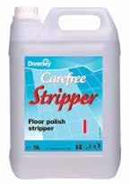 Code: 050057 2 Carefree Stripper Powerful alkaline floor polish stripper. Fast acting and removes multiple layers of floor polish.