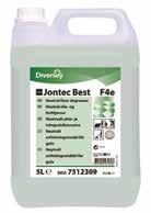 Use on all floor types and manual or machine application. Code: 050031 5 TASKI Jontec 300 Neutral ph low foam floor cleaner.