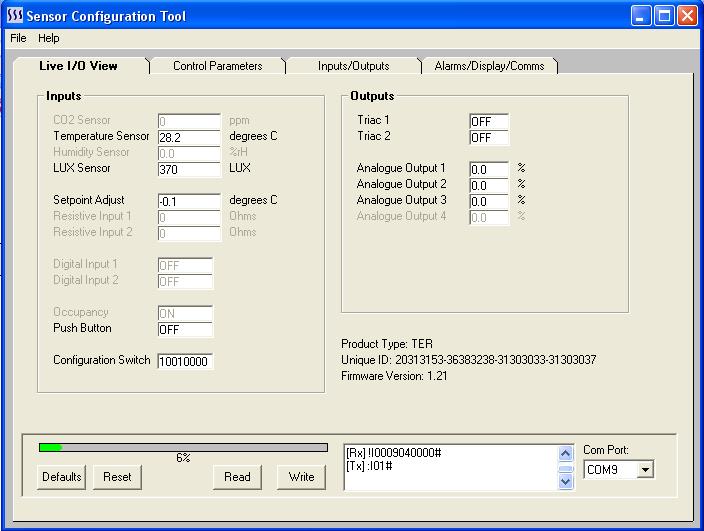 Configuration Parameters and Programming The parameter options can be configured using the DCT Device Configuration Tool software The DCT Configuration software is connected via the PC USB cable (or