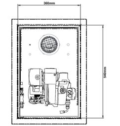 Boiler Dimensions : Wallstar System 13 Internal View Cross-Sectional View 326mm 32mm 126mm