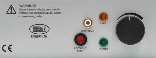 04 Boiler Controls : Wallstar 1, 2, 3 BOILER CONTROLS: WALLSTAR 1,2,3 Boiler Overheat (Limit) Thermostat In the unlikely event the boiler overheats, the reset button will trip and cut the power