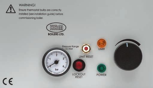 Boiler Controls : Wallstar System 05 WALLSTAR SYSTEM Pressure Gauge The heating system should be pressureised to approximately 1 bar when cold.