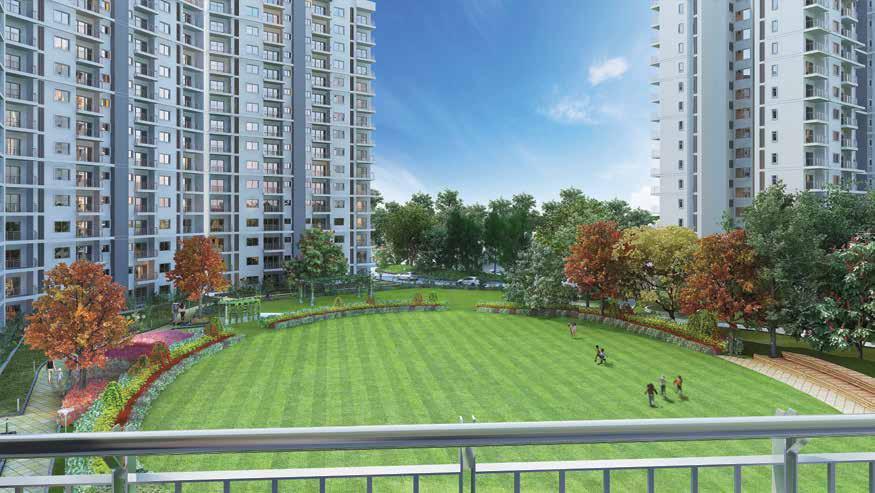 A part of mixed-use township, spread across 65 acres, the project is located in the serene locales of Hebbal, Bengaluru.