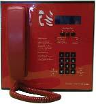 Red or green front EMERCALL MASTER HANDSET A BS5839 Pt 9:2003 compliant monitored master telephone handset. The stylish master console case is available as a desk, rack or wall mount option.