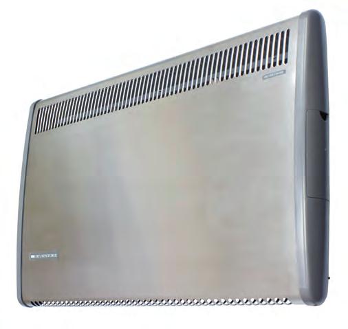 0DOMESTIC HEATING STAINLESS-STEEL PANEL HEATERS complete with electronic thermostat and 7-day timer HSP1000SSE features smart open-window technology stainless steel finish 7-day timer with electronic