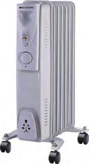 cut-out column radiator features 4-hour, 96 position timer These oil-filled column