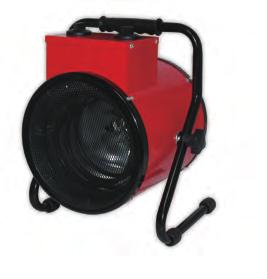 # 46 COMMERCIAL HEATING COMMERCIAL HEATERS ideal for heating warehouses, factories and workshops features 30kW heat output; 70m 3 /h air ouptut fan cooled combustion chamber safety power cut-off
