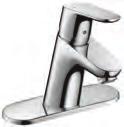 It is also perfect for small spaces, as is the Focus 100 single-hole faucet.