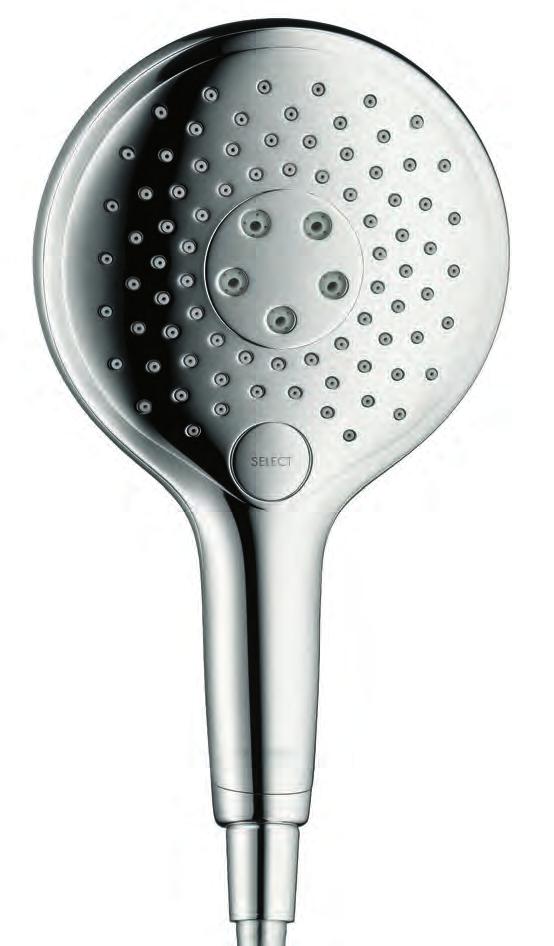 With a 6-inch sprayface and the invigorating massage of Caresse AIR, Raindance Select marks another quantum leap in the