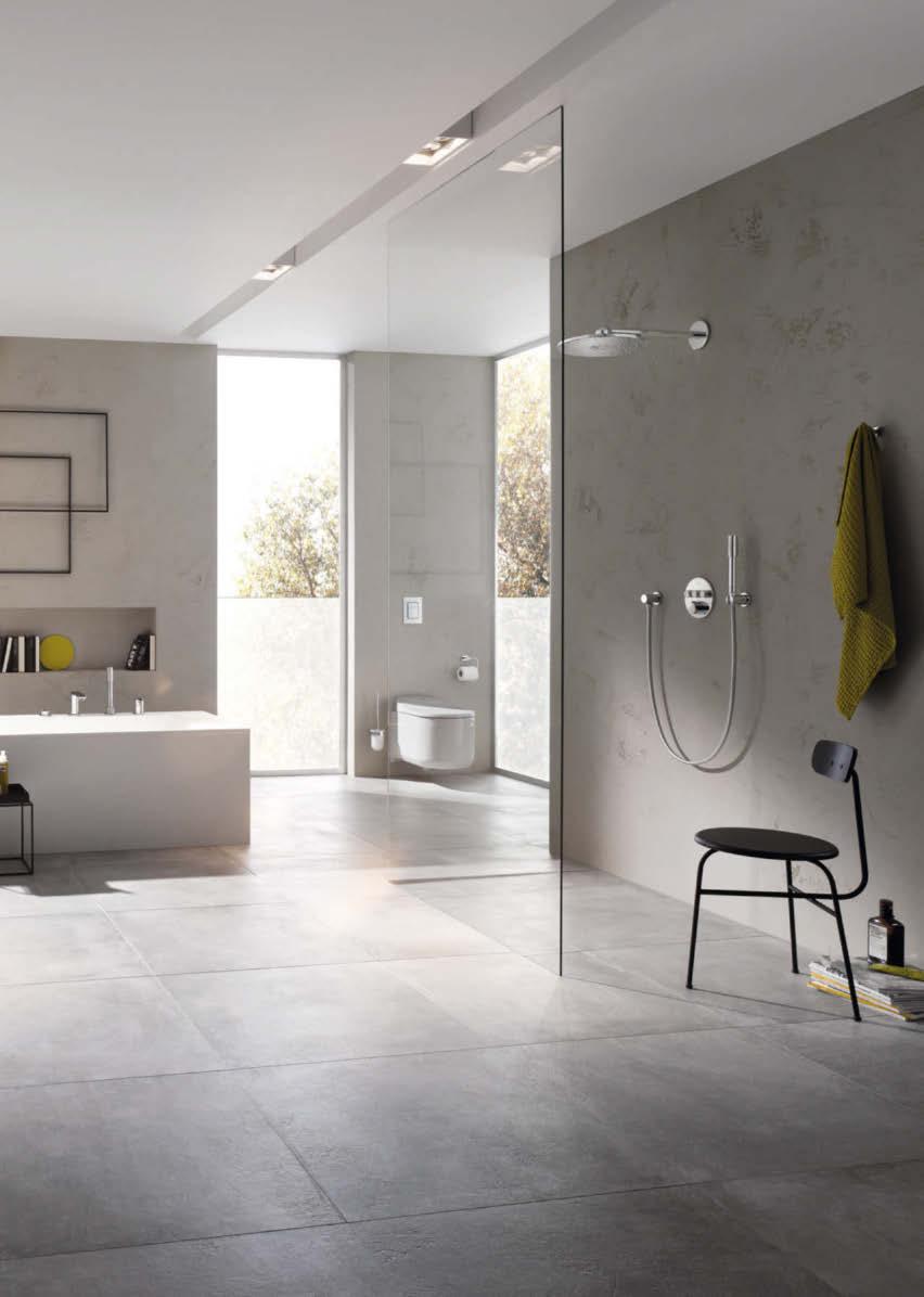 Concealed showers from GROHE offer you more room for your