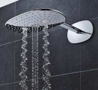 That s why our Rainshower 360 head showers give you the choice of different spray types: from the wonderfully refreshing GROHE PureRain spray to the revitalising Bokoma spray and