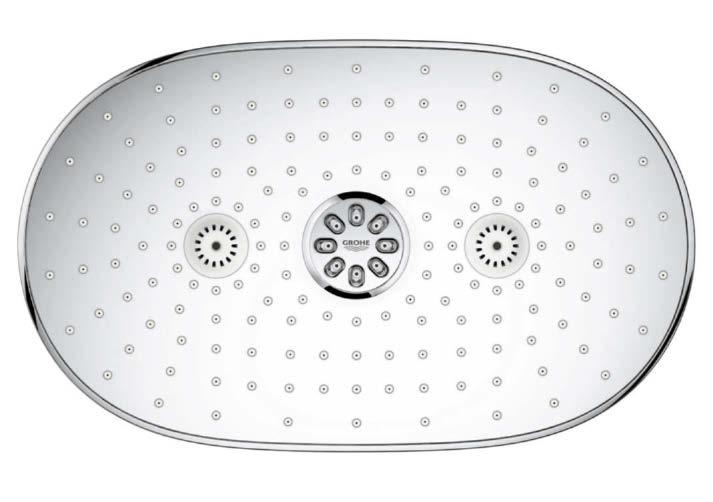 GROHE PureRain/ GROHE Rain O 2 spray as preset function Improved SpeedClean nozzles THIS IS WHAT SHEER PLEASURE