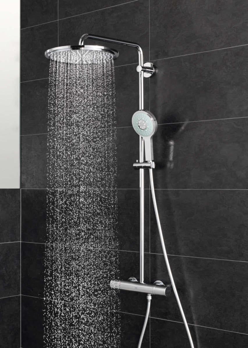 Exposed showers from GROHE let you turn your plans into reality