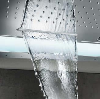 Rain sprays The new enhanced Rain spray delivers larger and softer droplets for a luxurious shower feel.