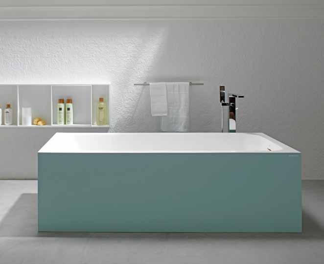 BATHROOMS 0 Bathtub MODUL KRION - MINT 59x75 cm A freestanding bathtub in KRION