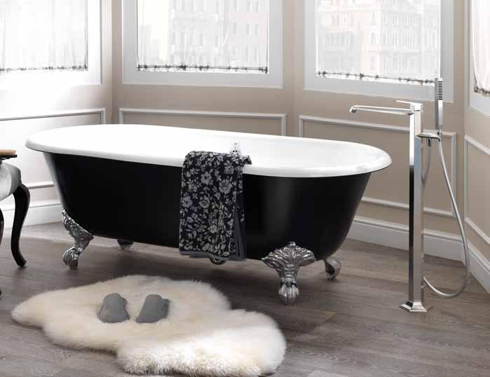 BATHROOMS 05 Bathtub LOUNGE 70x75 cm Bathtub, freestanding, without brassware, oval 70x75, one-piece, center