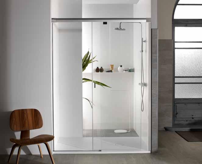 The entire range features spacesaving sliding doors, for user convenience.