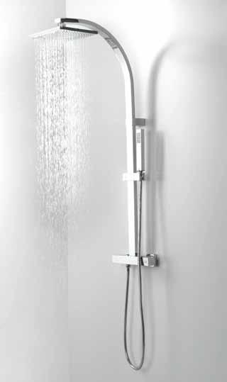 Functions Fixed shower / Shower handset 4 Shower column BEND cm