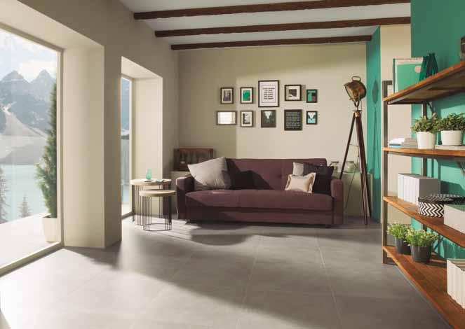 XLIGHT Wall tiles BASIC SAND 00x00 cm COLORSTUK GRIS 4 Technical porcelain floor ON GREY NATURE 59,6x59,6 cm COLORSTUK