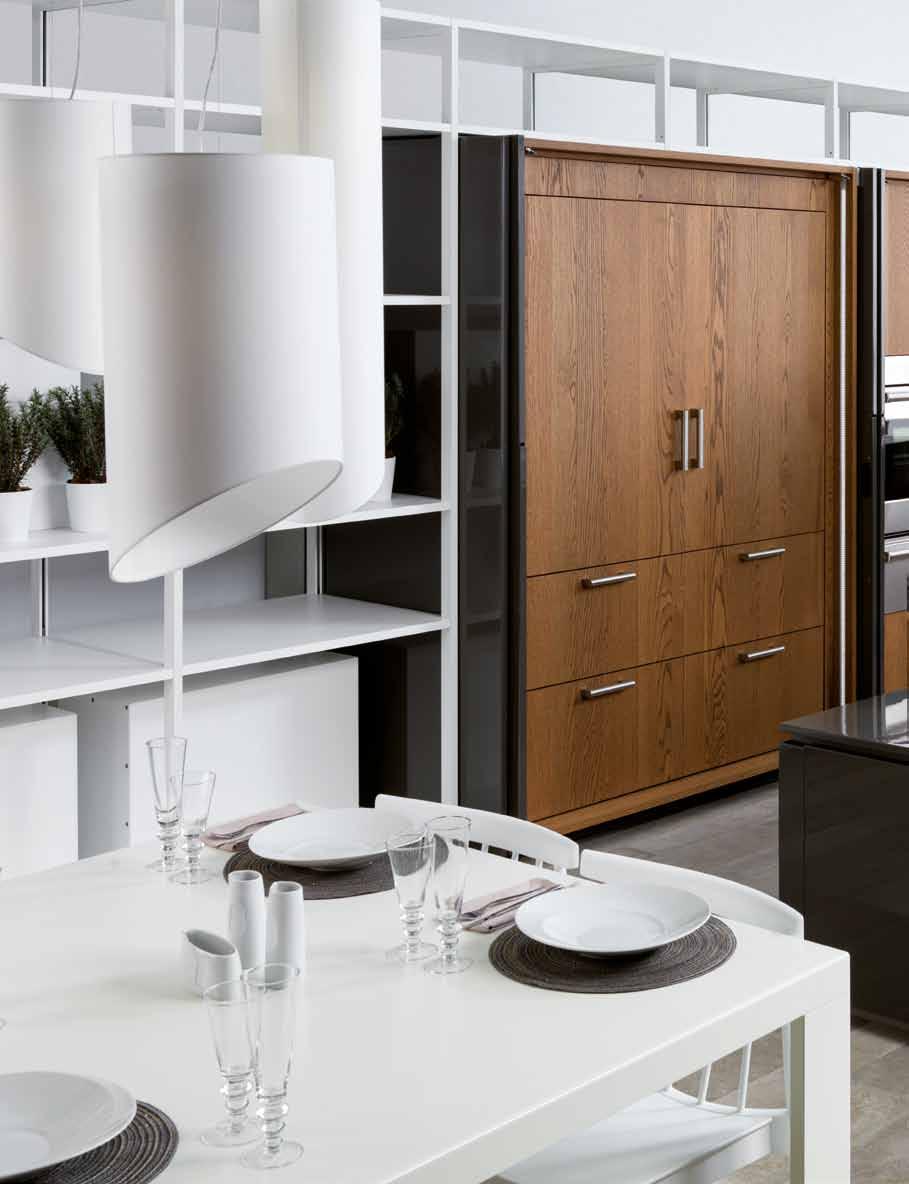 KITCHENS Kitchen units available in a wide variety of looks, textures and finishes, with the emphasis on functionality and modularity.