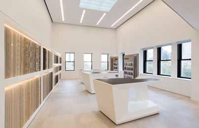 At PORCELANOSA Grupo s showrooms, consumers can see for themselves the results of the ongoing innovations in technology and design for which the company is famous.