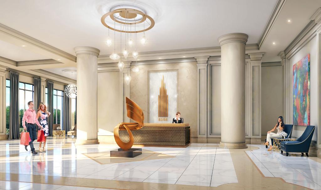 The Lobby with 24-hr Concierge Artist s concept.