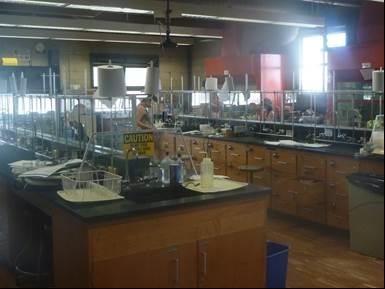 Classrooms and Lab Rooms Physics and Earth Biological Science lab and