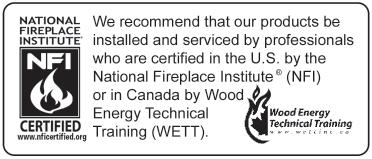 Thank-you for purchasing a REGENCY FIREPLACE PRODUCT. The pride of workmanship that goes into each of our products will give you years of trouble-free enjoyment.