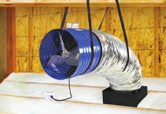 4. Using a drywall saw or similar device, cut out the hole in the ceiling. 5. Open and unpack your QuietCool fan.