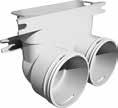 10 H36 90 ADAPTOR FROM ROUND DN75 TO FLAT DUCT 50X100 Antistatic and antibacterial Note: Click and seal ring required. CWL Excellent CWL-F/T-Excellent 2577347 13.