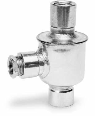 Stainess Stee Thermostatic Air Vent/Vacuum Breaker For Pressures to 10 bar Capacities to 93 m³/h 58 mm B Vacuum Breaker 3/8" NPT 47 mm 87 mm The Armstrong TAVB is a combination thermostatic air