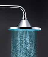 Showers Rain Showers HydroLite A light emitting shower which transforms the stream of water into a beautiful waterfall of light.