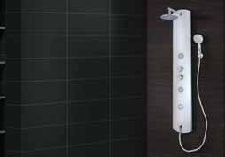 Specifications: Code: JPL-SLM-JA021 Anodized Aluminium structure, 3 adjustable vertical jets (Round), Integrated shower head (8 Round),