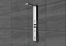 Specifications: Code: GLK-CHR-GS000B1H00X Stainless steel structure, Round overhead shower with 220 mm dia, Three vertical jets (Round),