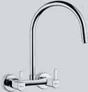 Kitchen DRC-37165 Single Lever Sink Mixer With Swinging Spout on Upper Side (Wall