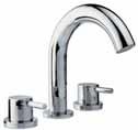 FLR-5281N Wall Mixer 3-in-1 System with Provision for both Hand Shower and Overhead Shower Complete with 115mm Long Bend Pipe, Connecting Legs & Wall Flange (without Hand & Overhead Shower) Rs.