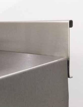 The price of Adande Upstands is the same for solid (W) and heat shield (HS) worktops.