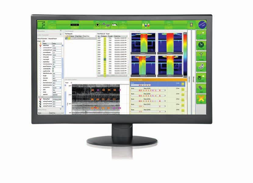 SOFTWARE Software Ease-of-Use and Integration The clear and easy-to-use graphical interface of the DEFECTOVISION IR system User-Friendly and Easy to Grasp The user interface of the DEFECTOVISION IR