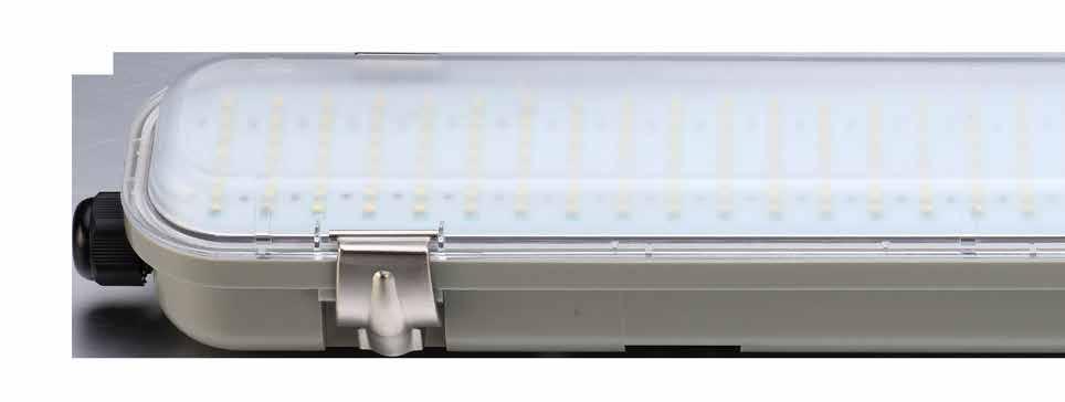 8GHz microwave motion sensor and light on-timer in tandem, achieving impressively low total energy consumption when compared to traditional twin-batten fluorescent tubes.