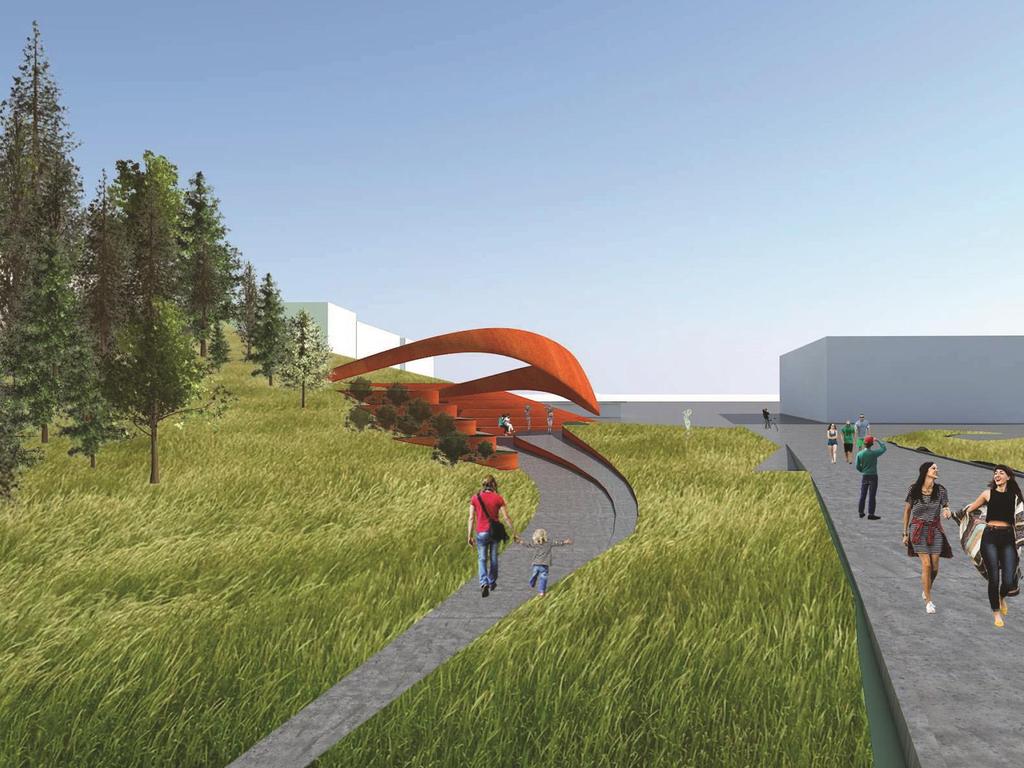 Reynoldstown Pavilion/Stage NEA Our Town grant to design a merging of art and landscape Design more than