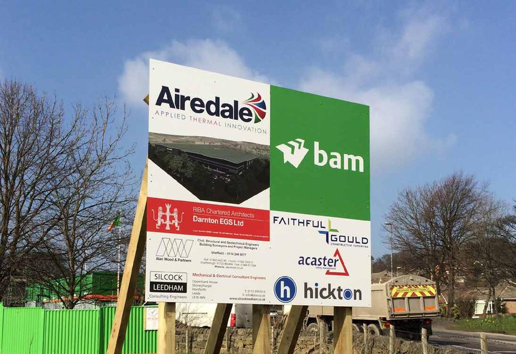 Construction Printed hoardings Freestanding site boards Traffic