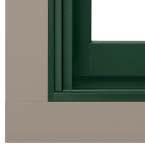 and sill options Color-matched metal drip caps 2" brick mould with extended sill